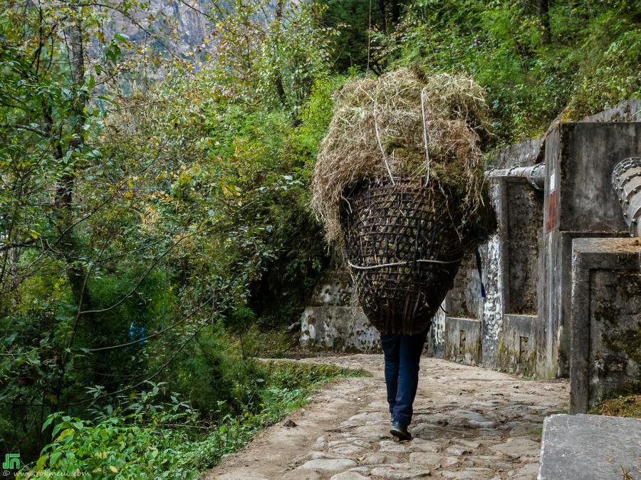 On the way from Phakding to Lukla